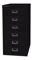 BISLEY MultiDrawer™ L296 Schubladenschrank schwarz 6 Schubladen 27,8 x 38,0 x 59,0 cm, 1 St.
