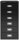BISLEY MultiDrawer™ L296 Schubladenschrank schwarz 6 Schubladen 27,8 x 38,0 x 59,0 cm, 1 St.