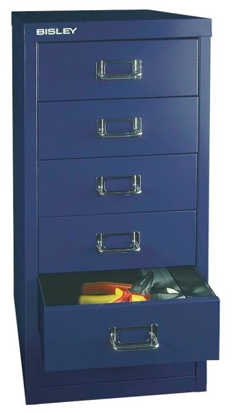 BISLEY MultiDrawer™ L296 Schubladenschrank oxfordblau 6 Schubladen 27,8 x 38,0 x 59,0 cm, 1 St.