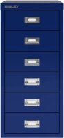 BISLEY MultiDrawer™ L296 Schubladenschrank oxfordblau 6 Schubladen 27,8 x 38,0 x 59,0 cm, 1 St.