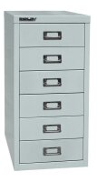 BISLEY MultiDrawer™ L296 Schubladenschrank lichtgrau 6 Schubladen 27,8 x 38,0 x 59,0 cm, 1 St.