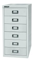 BISLEY MultiDrawer™ L296 Schubladenschrank lichtgrau 6 Schubladen 27,8 x 38,0 x 59,0 cm, 1 St.