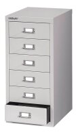 BISLEY MultiDrawer™ L296 Schubladenschrank lichtgrau 6 Schubladen 27,8 x 38,0 x 59,0 cm, 1 St.
