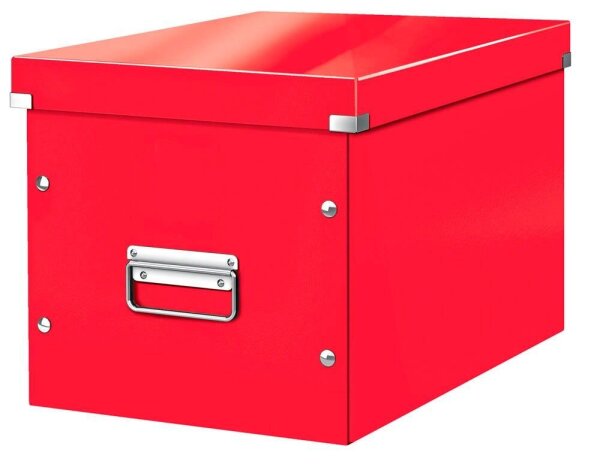 LEITZ Click & Store Aufbewahrungsbox 30,0 l rot 32,0 x 36,0 x 31,0 cm, 1 St.