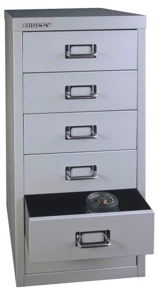BISLEY MultiDrawer™ L296 Schubladenschrank silber 6 Schubladen 27,8 x 38,0 x 59,0 cm, 1 St.