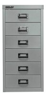 BISLEY MultiDrawer™ L296 Schubladenschrank silber 6 Schubladen 27,8 x 38,0 x 59,0 cm, 1 St.