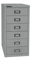BISLEY MultiDrawer™ L296 Schubladenschrank silber 6 Schubladen 27,8 x 38,0 x 59,0 cm, 1 St.