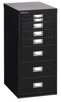 BISLEY MultiDrawer™ L298 Schubladenschrank schwarz 8 Schubladen 27,8 x 38,0 x 59,0 cm, 1 St.