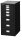 BISLEY MultiDrawer™ L298 Schubladenschrank schwarz 8 Schubladen 27,8 x 38,0 x 59,0 cm, 1 St.