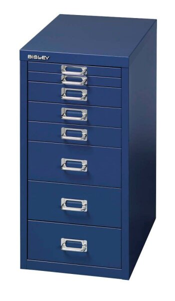 BISLEY MultiDrawer™ L298 Schubladenschrank oxfordblau 8 Schubladen 27,8 x 38,0 x 59,0 cm, 1 St.
