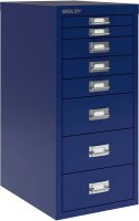 BISLEY MultiDrawer™ L298 Schubladenschrank oxfordblau 8 Schubladen 27,8 x 38,0 x 59,0 cm, 1 St.