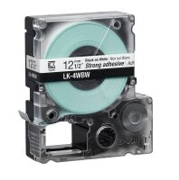 EPSON Schriftband LK LK-4WBW C53S654016, 12 mm, schwarz auf weiß, 1 St.