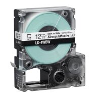 EPSON Schriftband LK LK-4WBW C53S654016, 12 mm, schwarz auf weiß, 1 St.