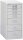 BISLEY MultiDrawer™ L298 Schubladenschrank lichtgrau 8 Schubladen 27,8 x 38,0 x 59,0 cm, 1 St.