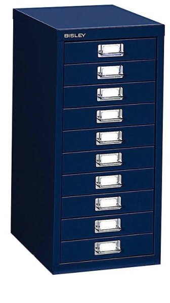 BISLEY MultiDrawer™ L2910 Schubladenschrank oxfordblau 10 Schubladen 27,8 x 38,0 x 59,0 cm, 1 St.