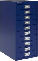BISLEY MultiDrawer™ L2910 Schubladenschrank oxfordblau 10 Schubladen 27,8 x 38,0 x 59,0 cm, 1 St.