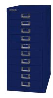 BISLEY MultiDrawer™ L2910 Schubladenschrank oxfordblau 10 Schubladen 27,8 x 38,0 x 59,0 cm, 1 St.