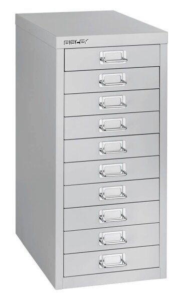BISLEY MultiDrawer™ L2910 Schubladenschrank lichtgrau 10 Schubladen 27,8 x 38,0 x 59,0 cm, 1 St.