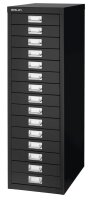 BISLEY MultiDrawer™ L3915 Schubladenschrank schwarz 15 Schubladen 27,8 x 38,0 x 85,7 cm, 1 St.