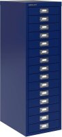 BISLEY MultiDrawer™ L3915 Schubladenschrank oxfordblau 15 Schubladen 27,8 x 38,0 x 85,7 cm, 1 St.