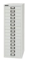 BISLEY MultiDrawer™ L3915 Schubladenschrank lichtgrau 15 Schubladen 27,8 x 38,0 x 85,7 cm, 1 St.