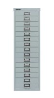 BISLEY MultiDrawer™ L3915 Schubladenschrank silber 15 Schubladen 27,8 x 38,0 x 85,7 cm, 1 St.