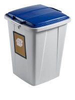 DURABLE Durabin 90 Mülleimer 90,0 l grau, blau, 1 St.