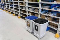 DURABLE Durabin 90 Mülleimer 90,0 l grau, blau, 1 St.