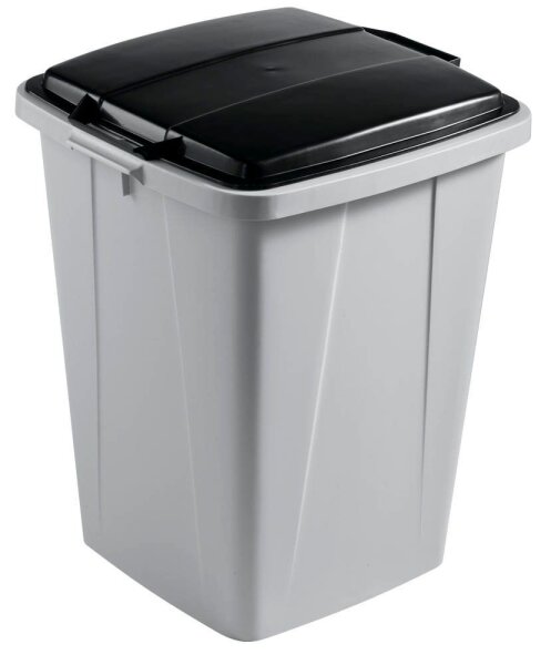 DURABLE Durabin 90 Mülleimer 90,0 l grau, schwarz, 1 St.