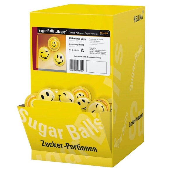 HELLMA  Sugar Balls Happy Zuckersticks, 400x 3,6 g
