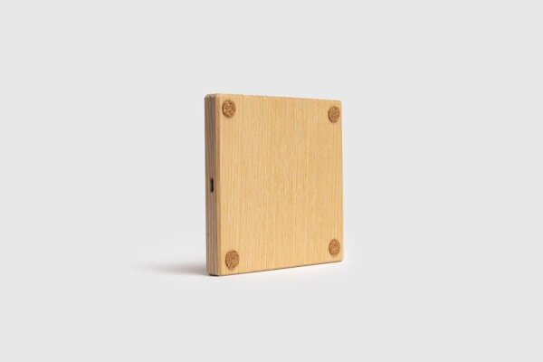 TREED Premium Holz Qi-Charger MagSafe Induktive Ladestation Esche, 15 Watt
