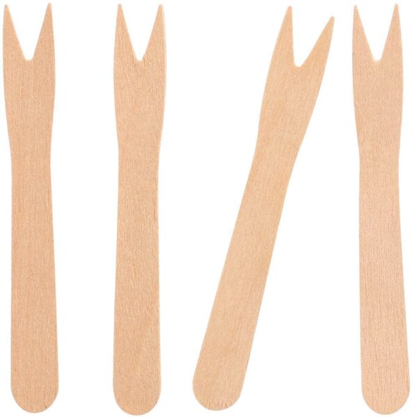 PAPSTAR Pommesgabel pure, Holz, 1.000 St.  ( 18201 )
