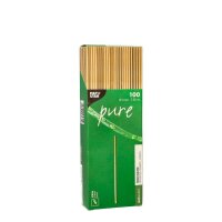 PAPSTAR Strohhalme pure braun Stroh, 100 St.