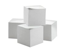 Notizzettel geleimt weiß 9,0 x 9,0 cm, ca. 800...