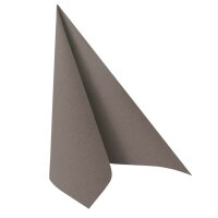 PAPSTAR Servietten grau 3-lagig 40,0 x 40,0 cm, 50 St.