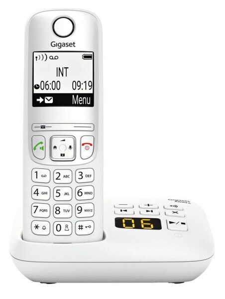 Gigaset A690A Schnurloses Telefon mit Anrufbeantworter weiß