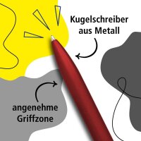 ONLINE® Kugelschreiber Octopen rot matt,...