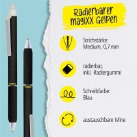 ONLINE® magiXX Design Gelschreiber schwarz 0,7 mm, Schreibfarbe: blau, 1 St.