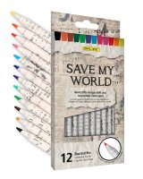 ONLINE® Save My World Buntstifte farbsortiert, 12 St.