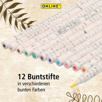ONLINE® Save My World Buntstifte farbsortiert, 12 St.
