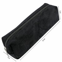 ONLINE® Schlampermäppchen schwarz, 22,0 x 7,0 cm