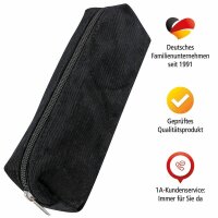 ONLINE® Schlampermäppchen schwarz, 22,0 x 7,0 cm