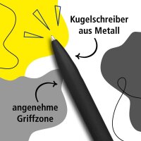 ONLINE® Kugelschreiber Octopen schwarz matt,...
