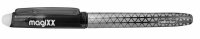 ONLINE® magiXX Classic Gelschreiber schwarz/silber 0,7 mm, Schreibfarbe: schwarz, 1 St.