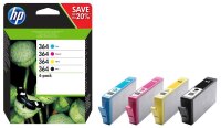 HP 364(N9J73AE) schwarz, cyan, magenta, gelb...