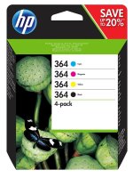 HP 364(N9J73AE) schwarz, cyan, magenta, gelb...