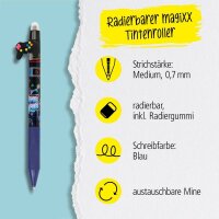 ONLINE® magiXX Fun Game Pad Gelschreiber Motiv 0,7 mm, Schreibfarbe: blau, 1 St.