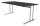 Kerkmann Schreibtisch anthrazit rechteckig, C-Fuß-Gestell chrom 180,0 x 80,0 cm