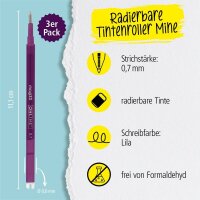 ONLINE® magiXX Gelschreiberminen lila 0,7 mm 3 St.