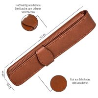 ONLINE® Schreibgeräte-Etui braun, 15,5 x 5,0 cm